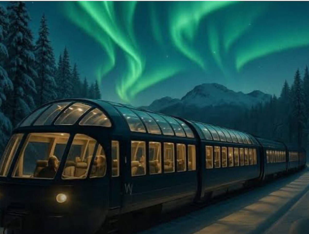 Así es el primer tren panorámico de Noruega diseñado exclusivamente para ver auroras boreales